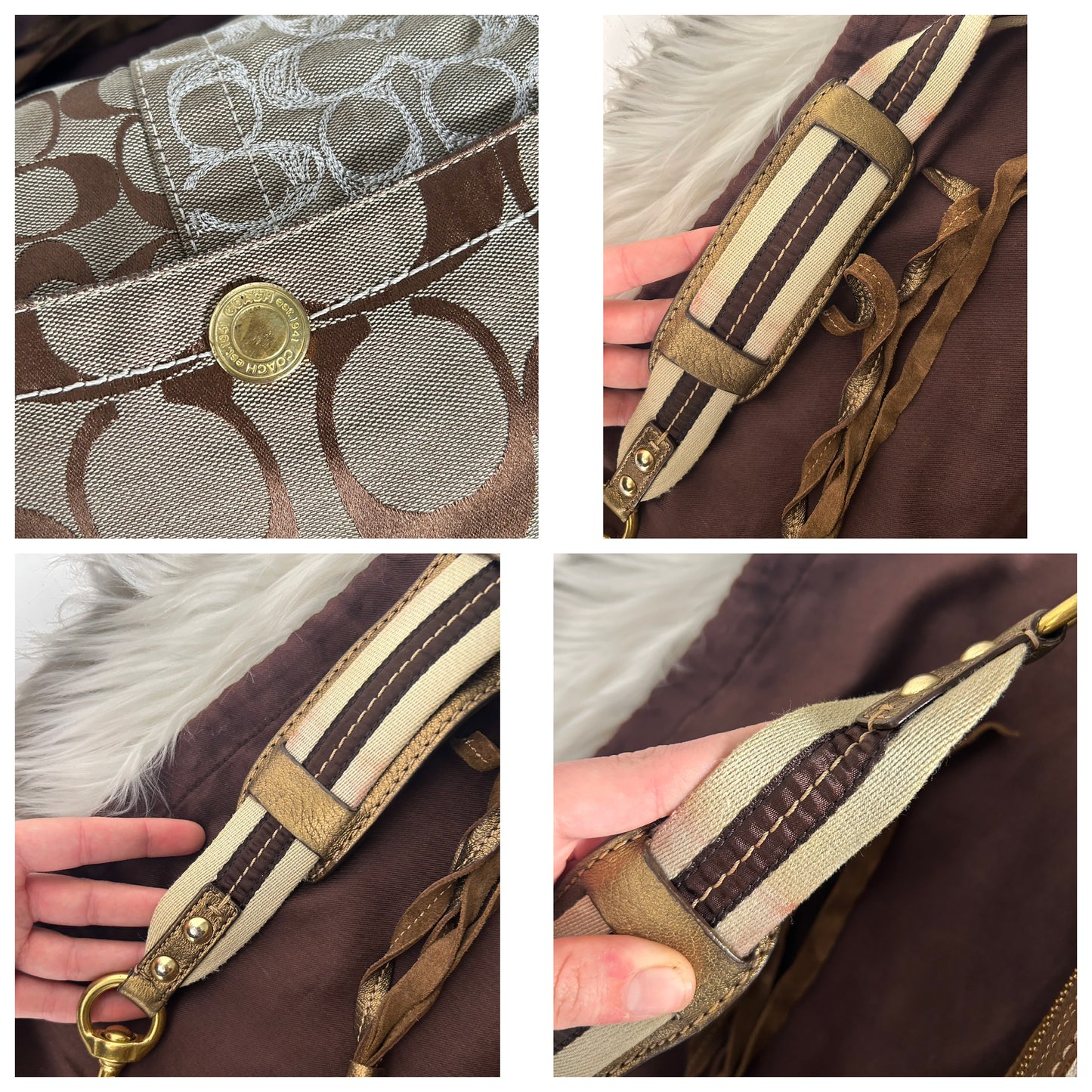 Coach Hobo vintage in monogram