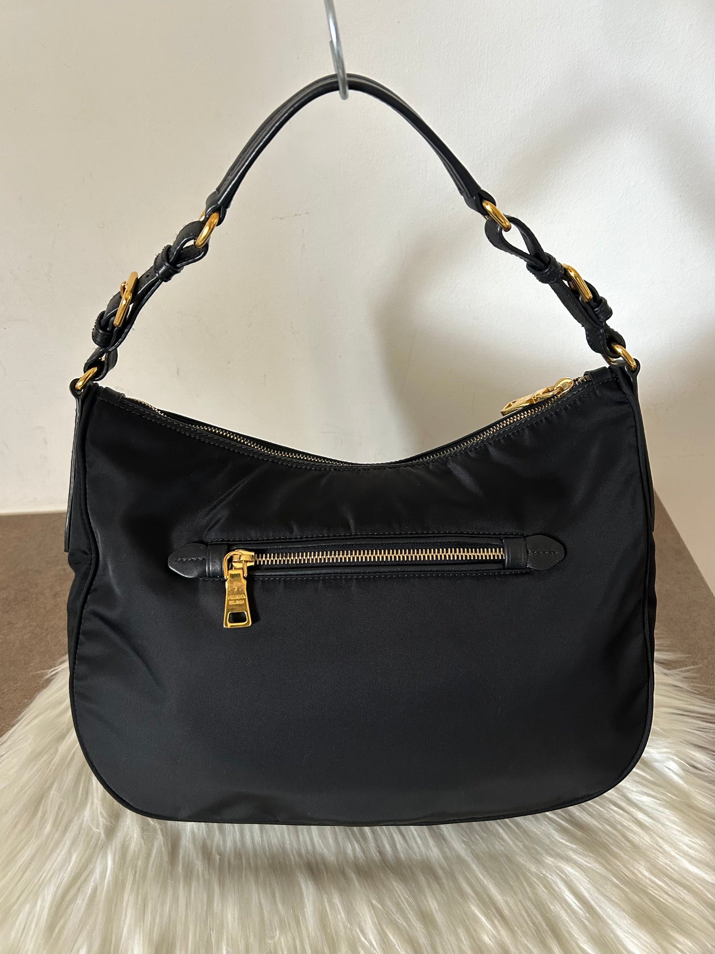 Prada Hobo baguette nera