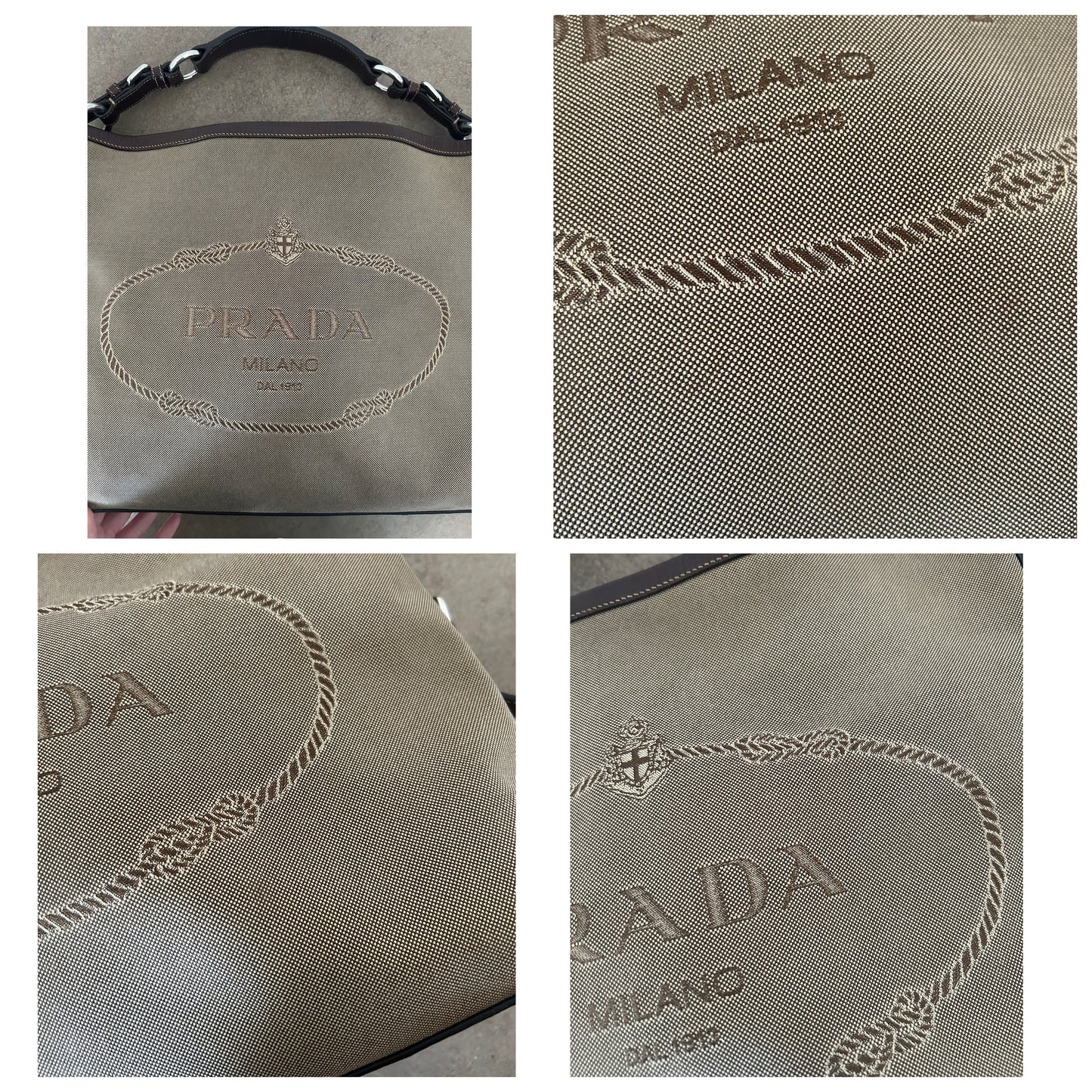 Prada tote bag corda