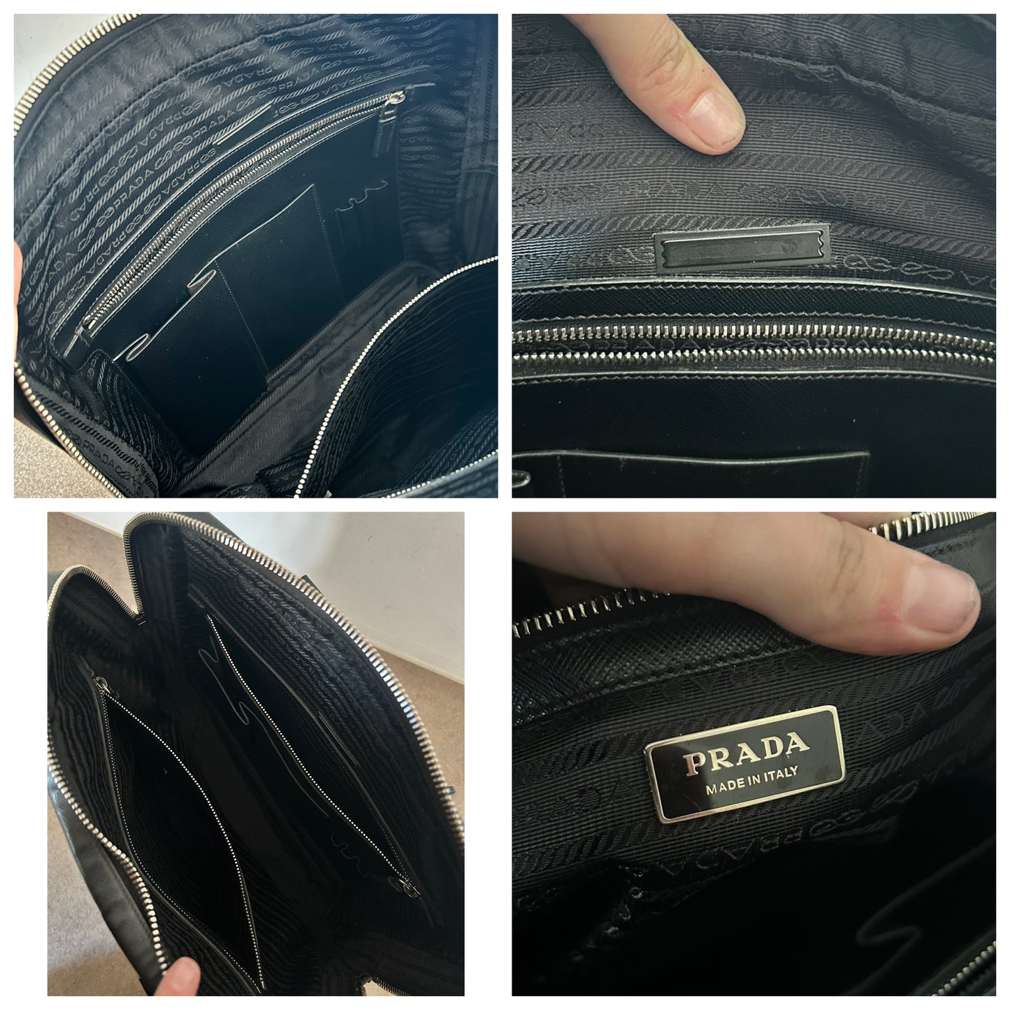 Prada modello Work in pelle nera