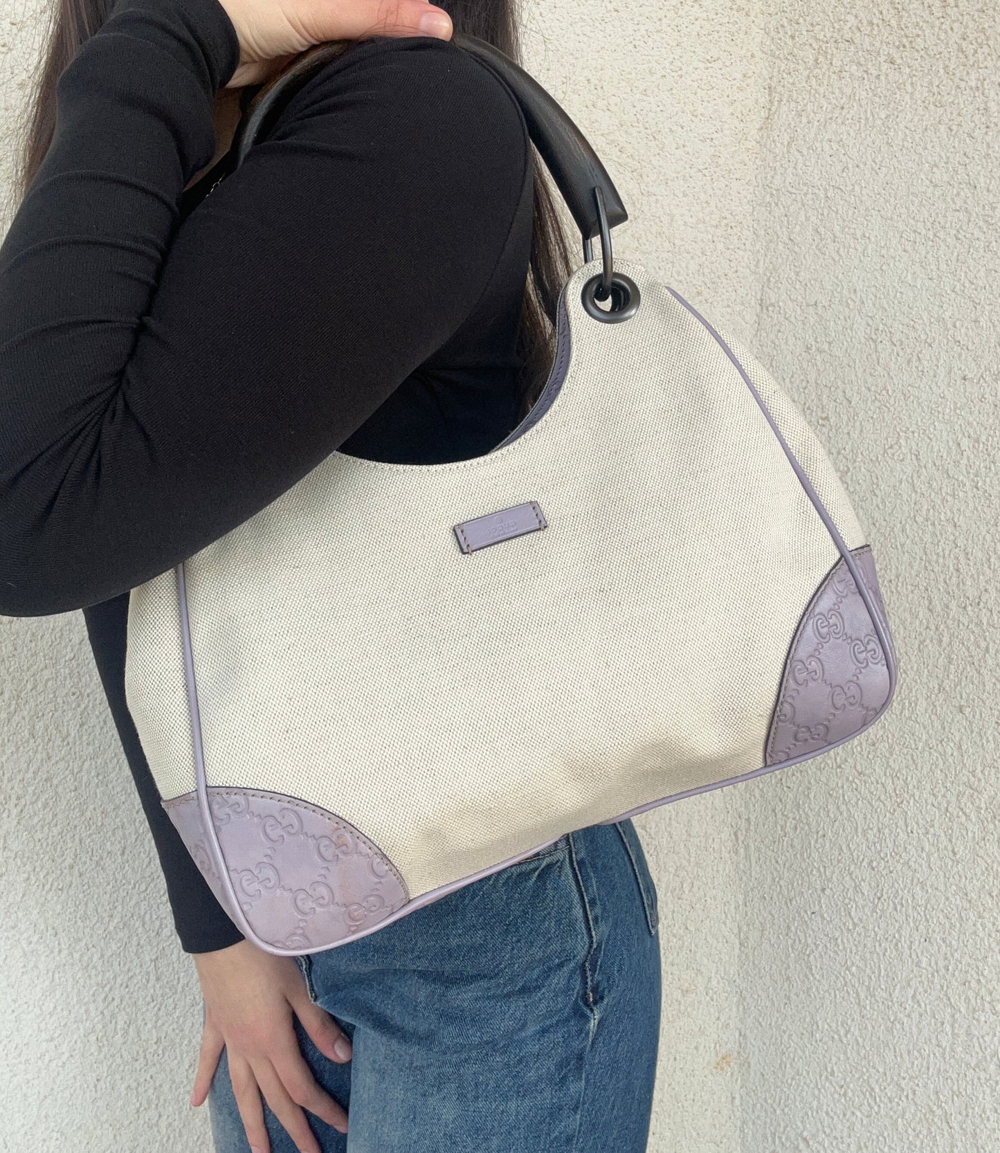 Gucci Colbert beige e lilla