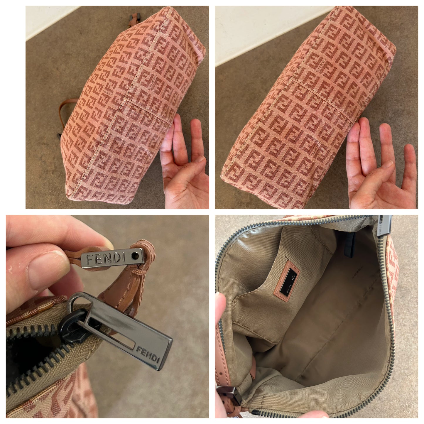 Fendi Baguette Sunset sfumata in monogram zucchino