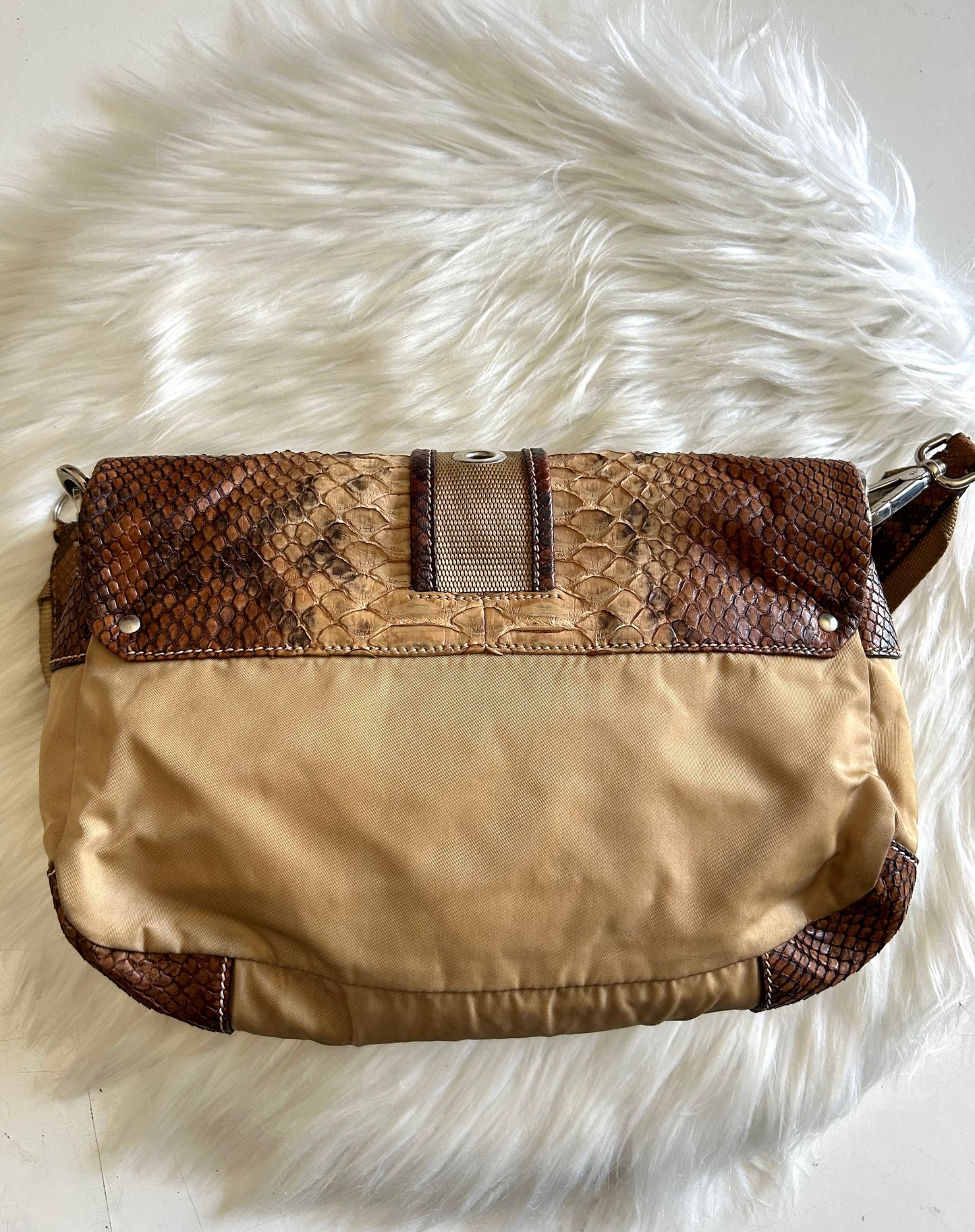 Borsa Prada in vero pitone