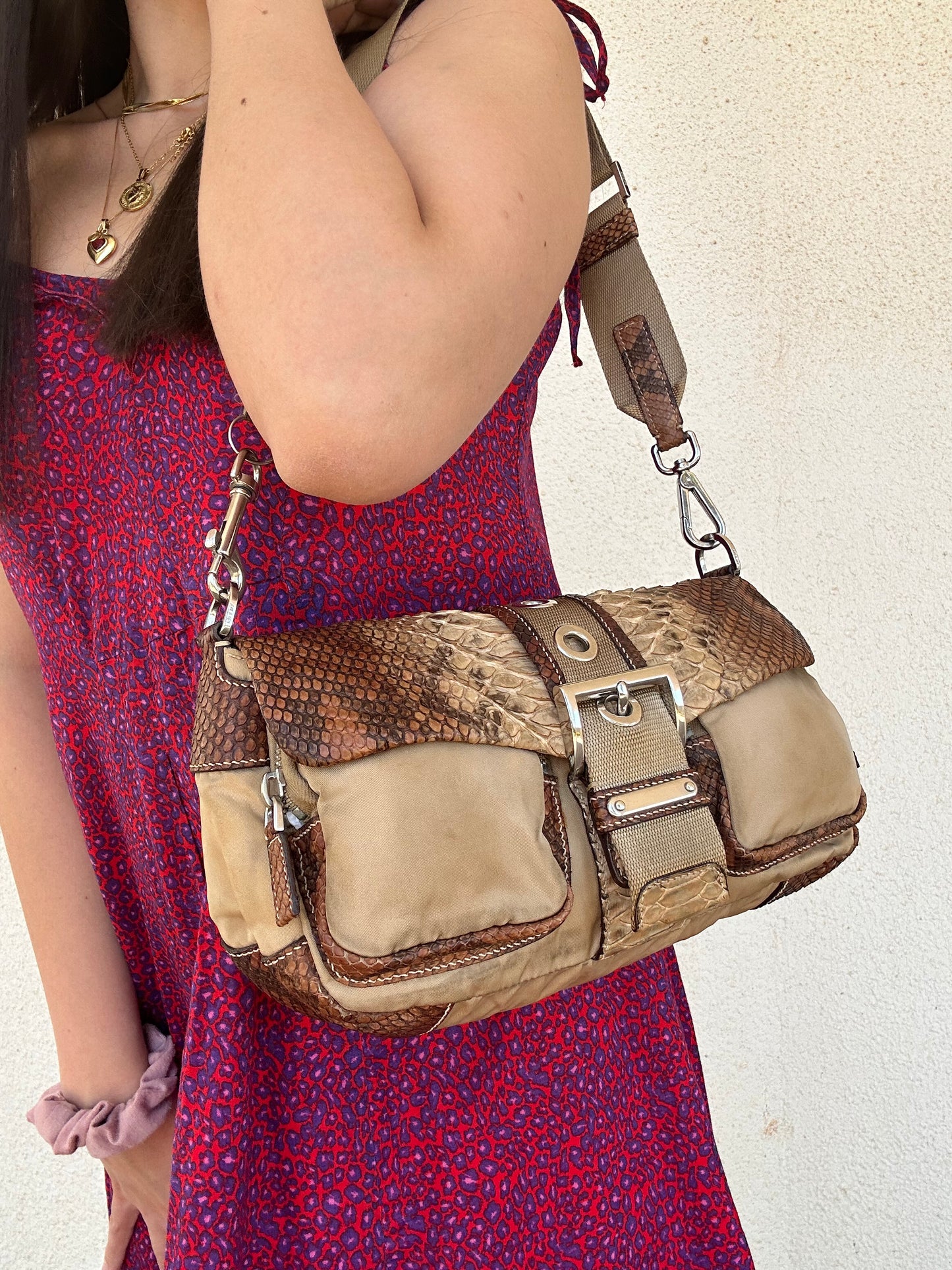 Borsa Prada in vero pitone