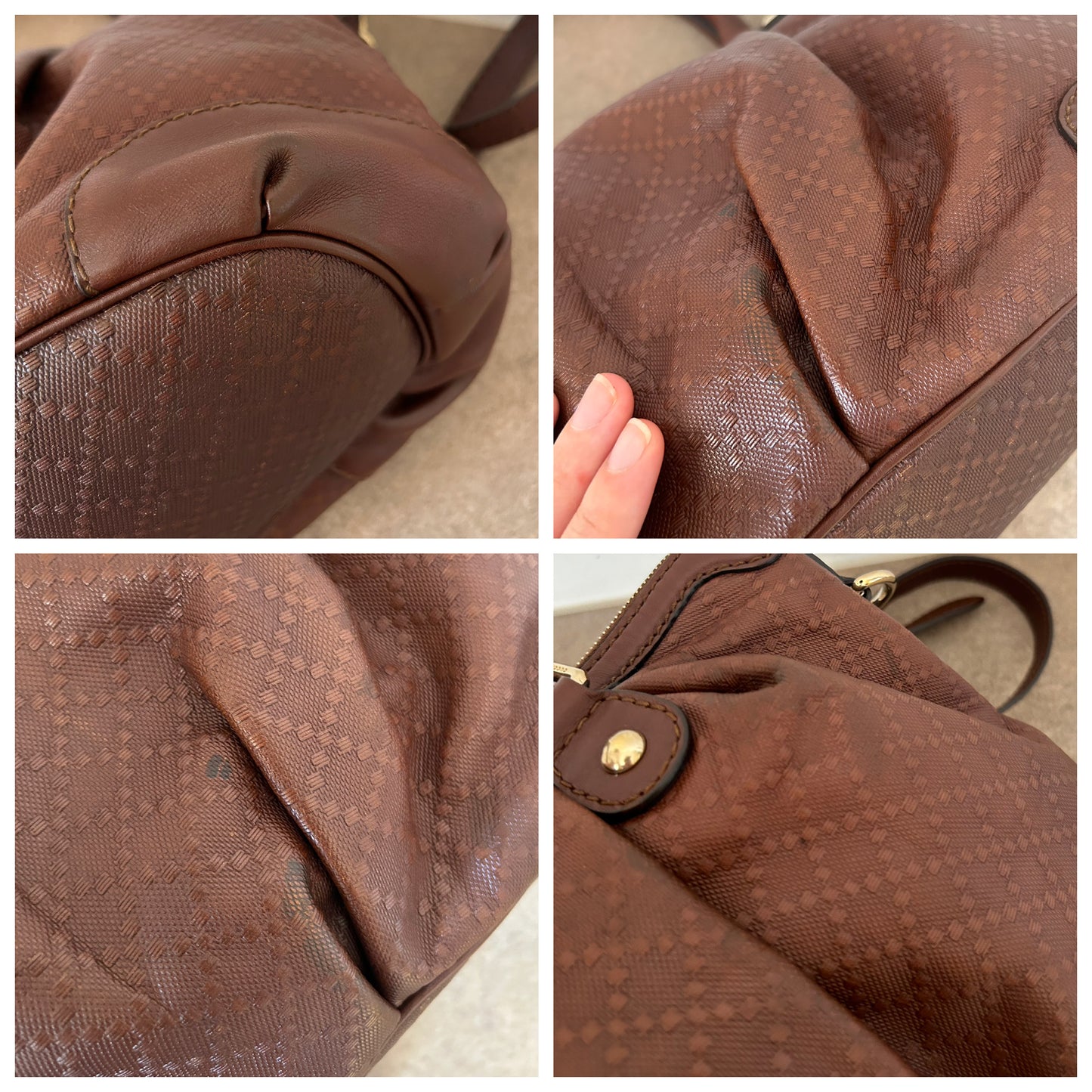 Gucci tote Diamond con tracolla