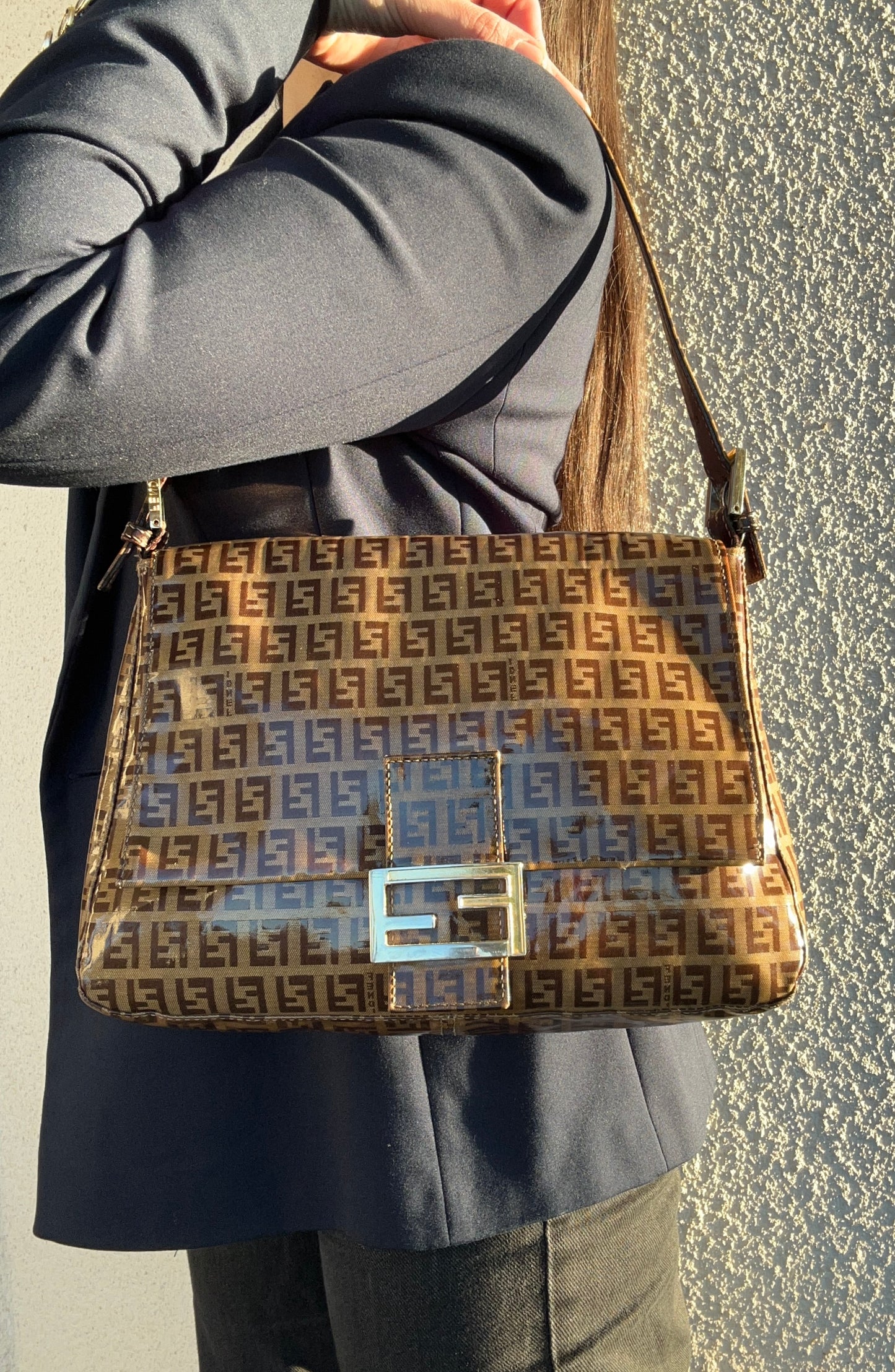 Fendi Mama Baguette monogram zucchino